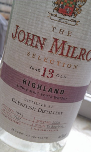 Clynelish 13, The John Milroy Selection