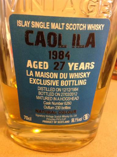 Caol Ila 27 by Signatory