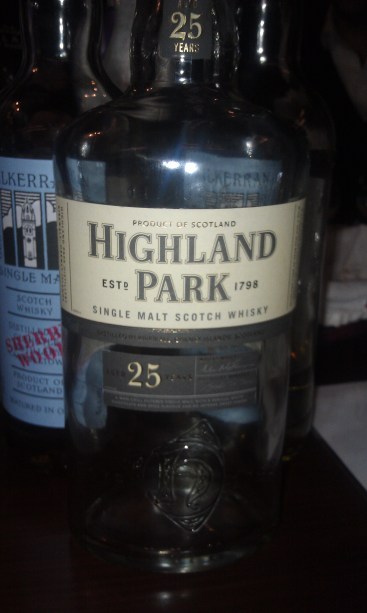 Highland Park 25 in it's near empty glory