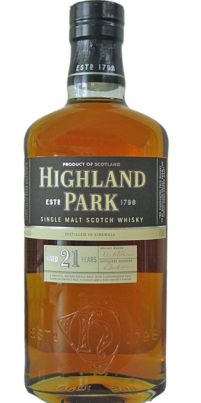 Highland Park 21. 47.5%. Image from Whiskybase