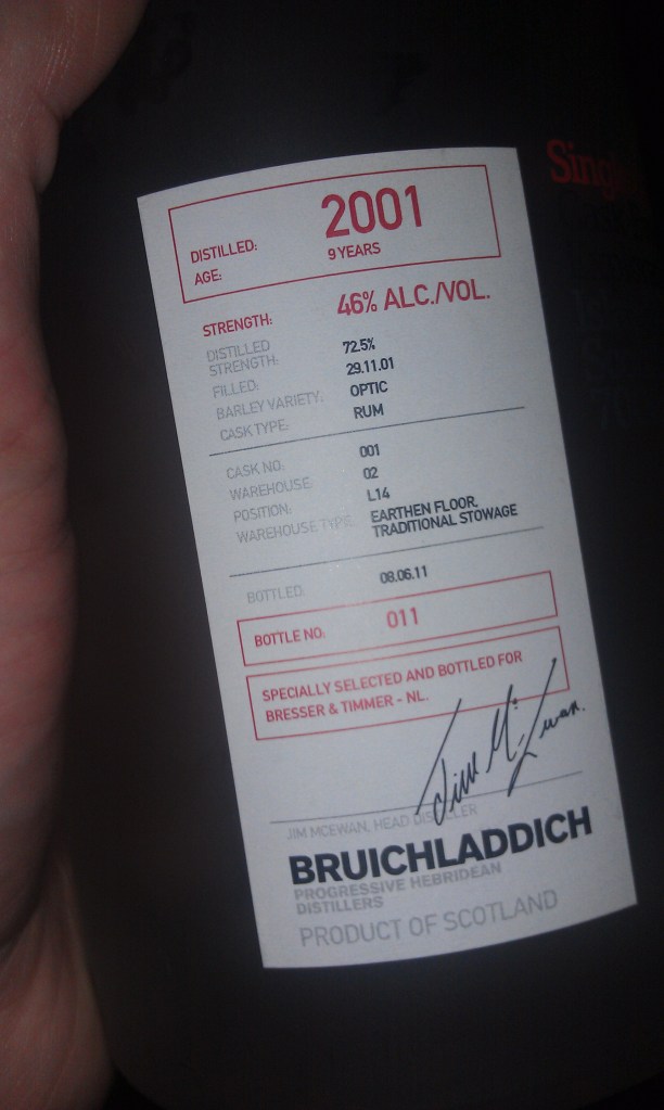Bruichladdich Rum Cask. Meh.