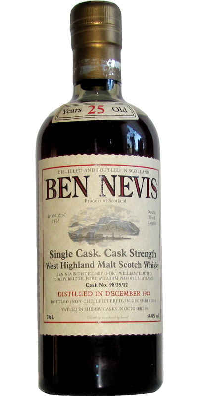 Ben Nevis 25yo, 1984