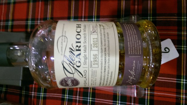 Glen Garioch 1986. Good, but not strong enough to combat the sugar rush we were having. Wrong time.