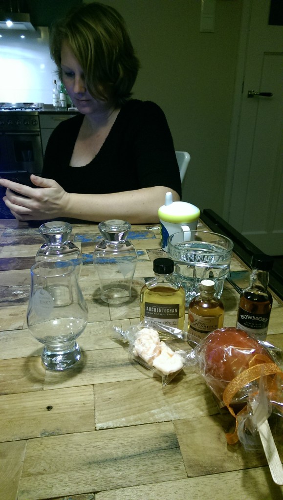 Anneke stuck surprisingly close when she saw the candy coming out.