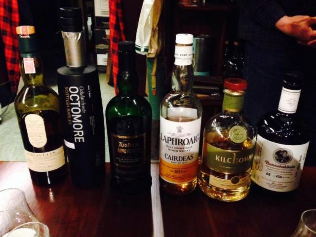 We tasted from right to left.