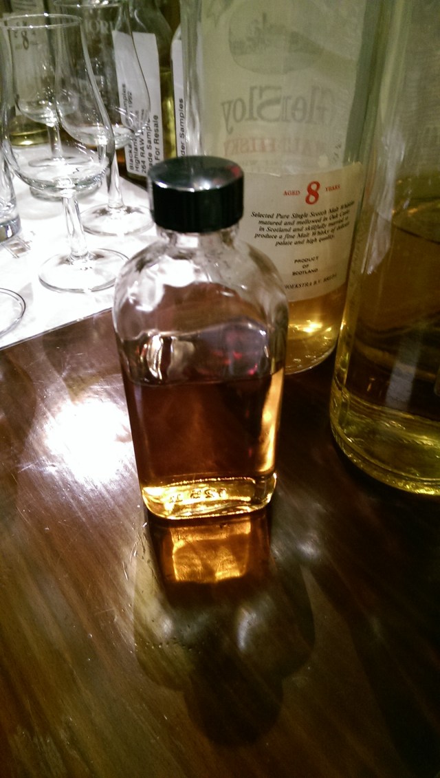 This turned out to be leftovers from tastings, so a blended malt.