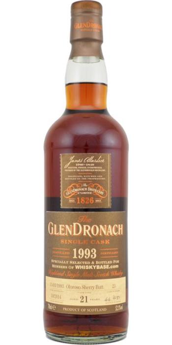 GlenDronach 21 for Whiskybase. Image from Whiskybase