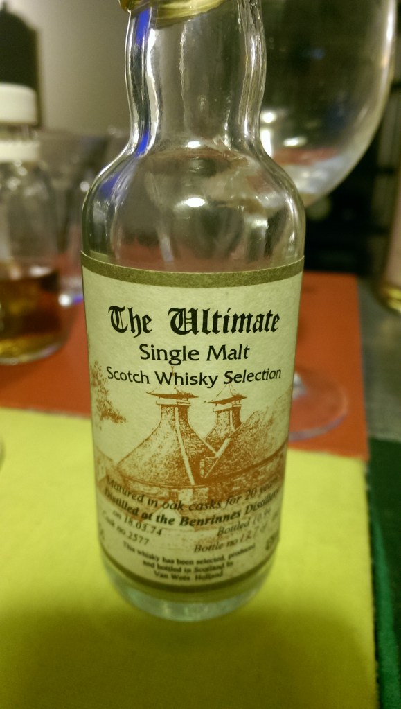 An Ultimate Benrinnes. Tasty, but a little thin.