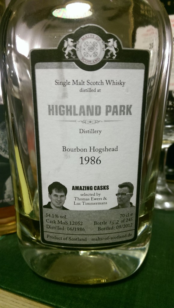 A very farmy Highland Park. I wish I had a bottle of this!