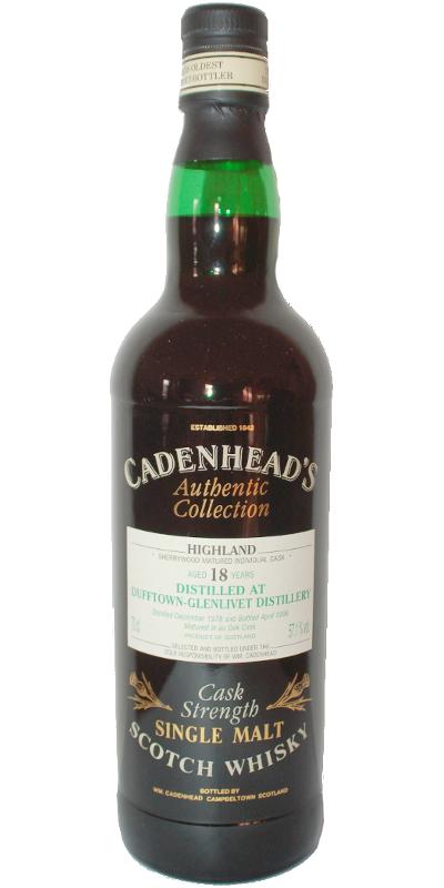 카덴헤드 오센틱 더프타운-글렌리벳 1979 18년